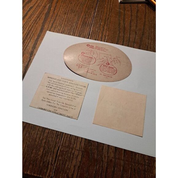 Vintage Original Lot 3 Decal Stickers Napa Dittmer Sorensen Galveston Next - Picture 9 of 9